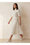 Youth Polka Dot Print Shirt Dress with Ruffles - 4