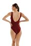 Women's Burgundy Double-Breasted Swimsuit M.2756-26 - 5