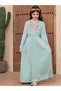 Rochie, verde - 11 ani - 5