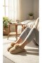 Women's Pompom Plush House Slippers Soft Sole Comfortable Winter House Slippers - 4