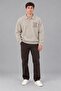 Printed Buttoned Oversize Winter Sweater Dp 16622_10068 - 4