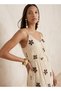 Youth Strappy A-line Dress with Embroidery - 4