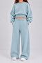 Girl's Oversize Sweatshirt Wide Leg Sweatpants Set 2-Piece Winter Sports Set - 2