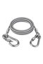 Sn-38106 2 Meters Steel Dog Tie Out Rope with Locking Carabiner Pvc Coated