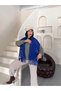 Women's Bohemian Hand-Knitted Motif Tassel Scarf - 4