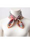 Foulard Bandana Women's 50X50 Square Scarf Rayon Italian Stitched Neck Scarf Hair Bandana - 3