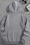 Unisex 3 Thread Cotton Gray Retrostyle Print Loose Fit Sweatshirt Hoodie - 2