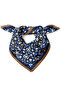 Curved Floral Pattern Scarf Bandana 70X70 cm - 3