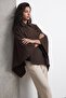 Pocketed cashmere poncho jacket - 2