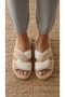 Women's Mink Cross Double-Strapped Plush House Slippers 3 cm Byndti̇mjcap01 - 7