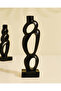 Black Ceramic Candle Holder