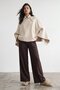 Pocketed cashmere poncho jacket - 4