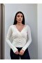 V-Neck Lace Knitwear Cardigan