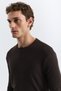 Single Button Ribbed Long Sleeve T-Shirt - 5