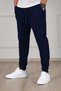 Set of 3 Unisex Ribbed Sweatpants Regular Black Gray Navy Blue Color Sports Sweatpants - 4
