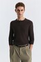 Single Button Ribbed Long Sleeve T-Shirt