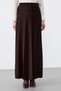 Pleated Rayon Skirt Brown - 3