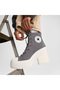 Chuck 70 De Luxe Heel Unisex Gray Leather Platform Sneaker - 5