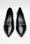 Galden Women's Stiletto Shoes Pointed Toe Shiny Textured Thin Heel Elegant Classic Office Event Model 2035 5 cm - 2