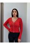 V-Neck Lace Knitwear Cardigan - 4