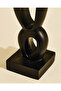Black Ceramic Candle Holder - 3