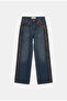 Women's Denim Color 2W6-8 Straight Fit Brown Double Piece Special Design Denim Jeans - 4