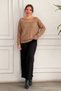 Off-Shoulder Slim Knit Sweater