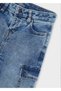 Winter Season Boys' Cargo Pocket Denim Trousers - Blue - 4