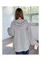 Spiderheart Design Oversize Zippered Unisex Hooded Cardigan - 2