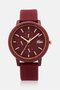 Women 2001328 Silicone Watch 38 mm, Burgundy