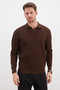 Patterned Apaş Collar Knitwear Sweater - 2