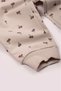 100% Cotton Girls' Tracksuit Set - Heart Emblem Patterned Sweatshirt and Sweatpants 2-Piece Set - 3