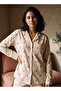 Intimates Viscose Teddy Bear Print Button-Down Shirt and Pyjama Set - 4