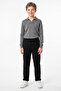Double Leg Boy's Trousers with Tie Waist - 2