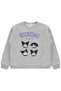 Sweatshirt |   3 Threaded Long Sleeve Crew Neck Printed |   School Nursery and Daily Use - Gray