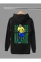 Fenomen Ronaldo Printed 3-Yarn Quality Soft Texture Hooded Children's Sweatshirt