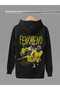 Fenomen Ronaldo Printed 3-Yarn Quality Soft Texture Hooded Children's Sweatshirt