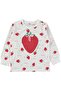 Strawberry Patterned Pajama Set for 2-5 Years - Ecru - 2