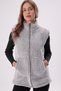 Gray Stand Collar Plush Vest