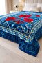 Osotto Double Layer Embossed Blanket |   220X240 cm |   4.5 kg |   Thick & Soft Sapphire Bloo - 2