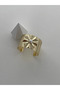 Special Series Floral Design Pearl Detail Adjustable Gold Bracelet - 4