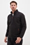 Zippered Stand Collar Softshell Jacket - 6