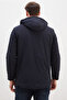 Zippered, Detachable Hooded Coat - 8