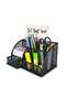 Pencil Holder for Desk, Metal Mesh Stationary Desktop Organizer, Strong Pen Holder Pencil Holder for School, Office and Home Desktop Accessories storage (Black)