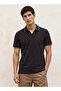Basics Textured Polo T-shirt