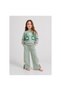 Kiz Tri̇ko Flower Embroidered Track Suit Set