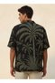 Youth Palm Print Shirt - 5