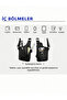 Chest and Shoulder Bag with Adjustable Strap, Multiple Pockets, Double-Sided Faux Leather - 8