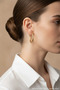 Shiny Yellow Big Hoop Earrings for Women - Stylish and Modern Design - 2