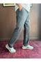 Men's Summer Comfortable Fit Loose Black Linen Trousers - 3